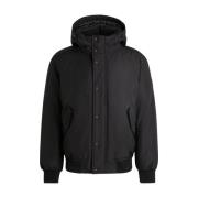 Hugo Boss Svart Casual Parka med Huva Black, Herr