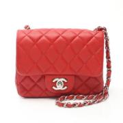 Chanel Vintage Pre-owned Tyg chanel-vskor Red, Dam