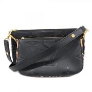 Louis Vuitton Vintage Pre-owned Tyg louis-vuitton-vskor Black, Dam