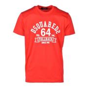 Dsquared2 Bomull T-shirt Red, Herr