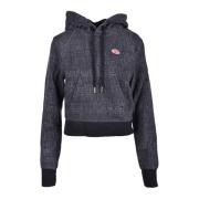 Diesel Bomullsblandning Stilfull Stickad Topp Gray, Dam