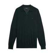 Lyle & Scott Merino Krage Tröja för Män Green, Herr