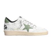 Golden Goose Vita Lädersneakers med Stjärnlogga White, Herr