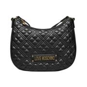 Love Moschino Crossbody-väskor med dragkedja och justerbar rem Black, ...