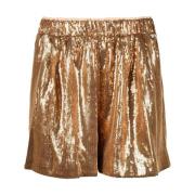 Twinset Guld Shorts för Kvinnor Yellow, Dam