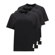 Jil Sander Set med tre ekologiska T-shirts Black, Herr