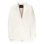 Hebe Studio Kräm Cady Smoking Blazer Beige, Dam