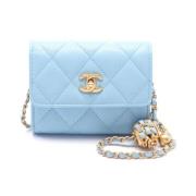 Chanel Vintage Pre-owned Laeder chanel-vskor Blue, Dam