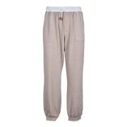 Eleventy Bomullsblandning Casual Byxor Brown, Herr