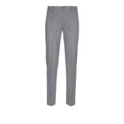 Manila Grace Slim Fit Chino Byxor i Grå Gray, Dam