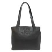 Chanel Vintage Pre-owned Tyg chanel-vskor Black, Dam