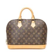 Louis Vuitton Vintage Pre-owned Canvas handvskor Brown, Dam