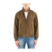 Baracuta Mocka Harrington Jacka Klassisk Stil Green, Herr