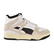 Puma Lädersneakers med gummisula White, Herr