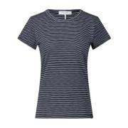 Rag & Bone Randig T-shirt för vardagsbruk Blue, Dam