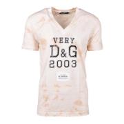 Dolce & Gabbana Tshirt Beige, Herr