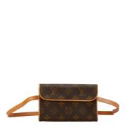 Louis Vuitton Vintage Pre-owned Plast axelremsvskor Brown, Dam