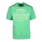 Dsquared2 Bomull T-shirt Green, Herr