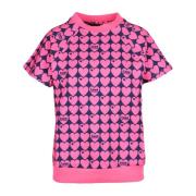 Love Moschino Bomull Elastan T-shirt Pink, Dam