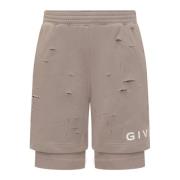 Givenchy Board Fit Hole Shorts Beige, Herr