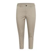 Kaffe Curve Elephant Skin Chino Byxor Beige, Dam