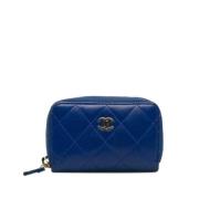 Chanel Vintage Pre-owned Laeder plnbcker Blue, Dam