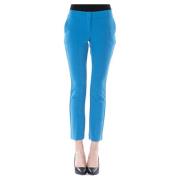 By Byblos Skinny Byxor med Sidoficka Dragkedja Blue, Dam