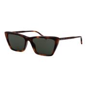 Saint Laurent Mica Thin Solglasögon Brown, Dam