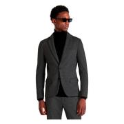 Antony Morato Slim Fit Tweed Blazer Jacka Mörkgrå Gray, Herr