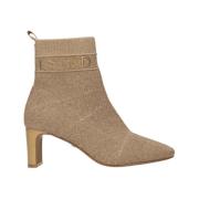 La Strada Stickad Klack Bootie Yellow, Dam