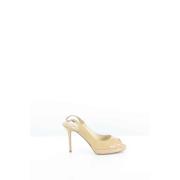 Jimmy Choo Pre-owned Pre-owned Laeder klackskor Beige, Dam