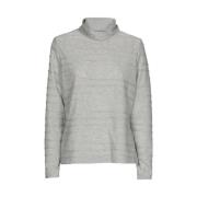 Marie Méro Grå Turtleneck med Elegant Detalj Gray, Dam