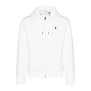 Ralph Lauren Blandad bomull ZIP Throughs White, Herr