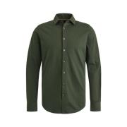 PME Legend Satin Jersey Skjorta med Kent Krage Green, Herr