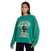 Alix The Label Vintage tröja med Varsity Artwork Green, Dam