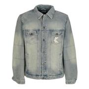 Karl Kani Vadderad Denimjacka Herr Gray, Herr