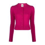 Semicouture Fuchsia Sweater Kollektion Pink, Dam