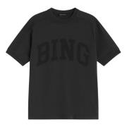 Anine Bing Retro Logo Tee Gray, Dam