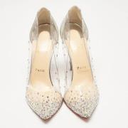 Christian Louboutin Pre-owned Pre-owned Tyg klackskor Gray, Dam