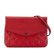 Louis Vuitton Vintage Pre-owned Laeder axelremsvskor Red, Dam