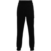 C.p. Company Svarta Bomulls Cargo Joggingbyxor Black, Herr