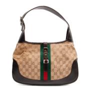 Gucci Vintage Pre-owned Canvas handvskor Brown, Dam