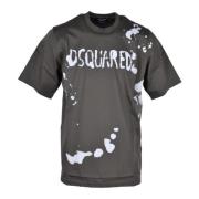 Dsquared2 Bomull T-shirt Green, Herr