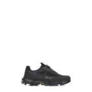 Premiata Svarta Läder Tech Tyg Sneakers Black, Herr