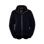 Moorer Bomber Jackets Blue, Herr