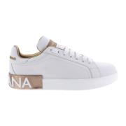 Dolce & Gabbana Portofino Sneaker Vit/Guld White, Dam