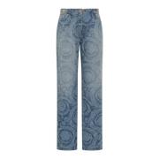 Versace Straight Jeans Blue, Dam