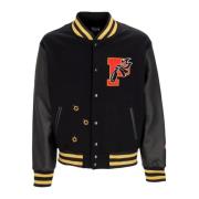 Propaganda Svart Varsity College Jacka Eco-läder Black, Herr