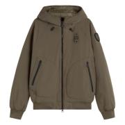 Blauer Militärstil Pufferjacka Gray, Herr