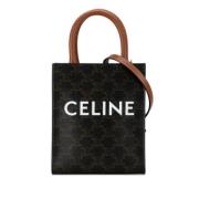 Celine Vintage Pre-owned Laeder handvskor Brown, Dam